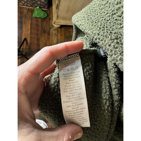 Everlane Olive Teddy Jacket - Picture 7 of 9